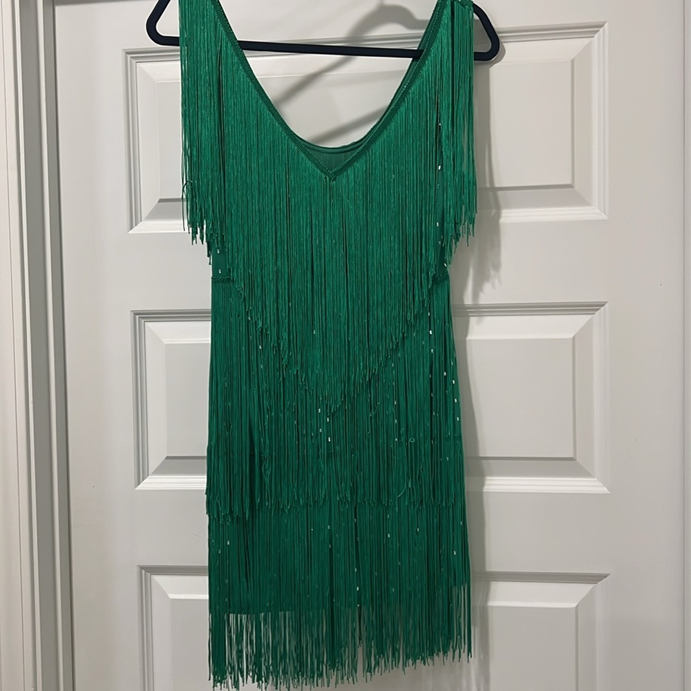 NWOT Fun Fringe Dress - Picture 3 of 5